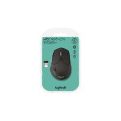 LOGITECH M720 Triathlon Mouse right-handed optical 7 buttons wireless Bluetooth 2.4 GHz USB wireless receiver