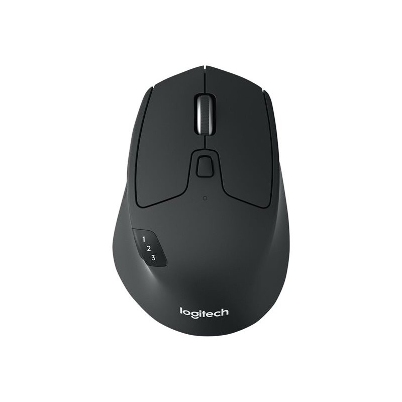 LOGITECH M720 Triathlon Mouse right-handed optical 7 buttons wireless Bluetooth 2.4 GHz USB wireless receiver