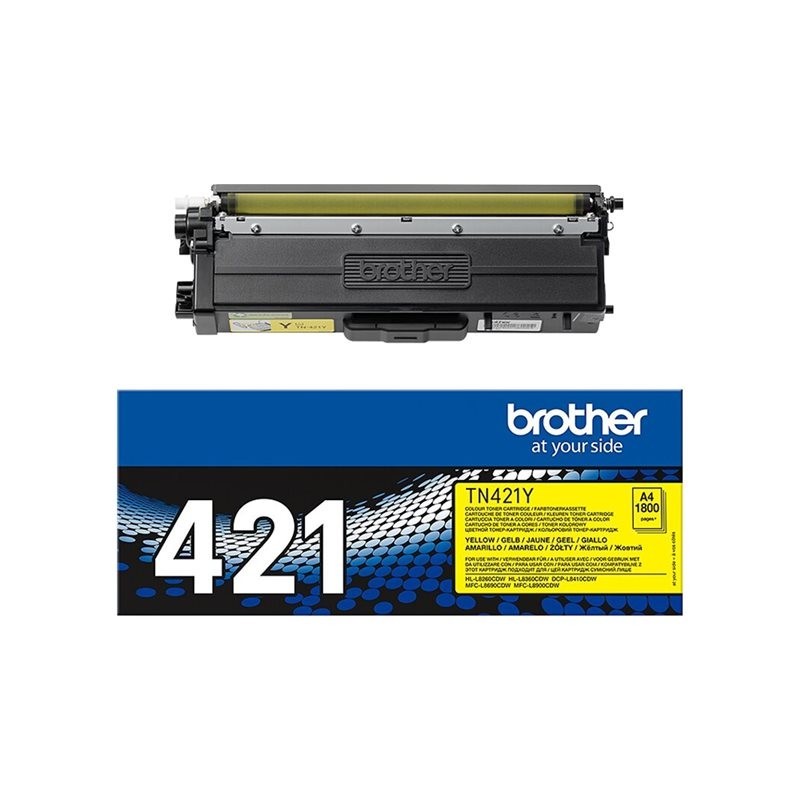 BROTHER TN421Y Toner Brother TN421 yellow 1800str HL-L8260CDW/HL-L8360CDW/DCP-L8410CDW