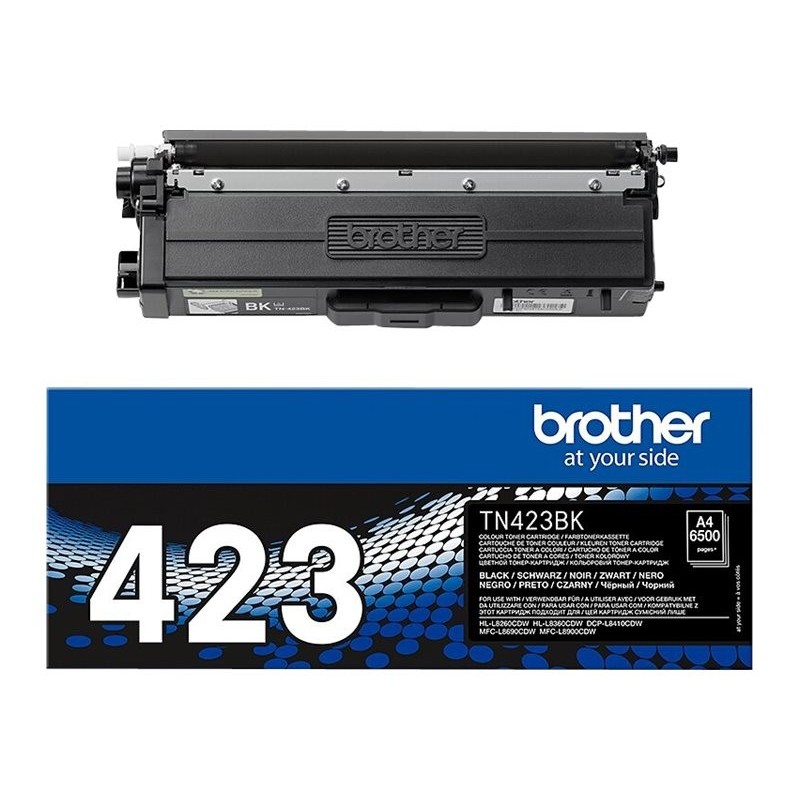 BROTHER TN423BK Toner Brother TN423 black 6500str HL-L8260CDW/HL-L8360CDW/DCP-L8410CDW