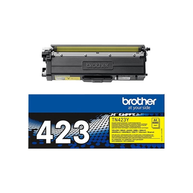 BROTHER TN423Y Toner Brother TN423 yellow 4000str HL-L8260CDW/HL-L8360CDW/DCP-L8410CDW