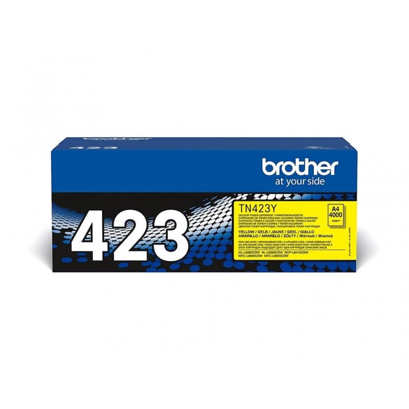 BROTHER TN423Y Toner Brother TN423 yellow 4000str HL-L8260CDW/HL-L8360CDW/DCP-L8410CDW