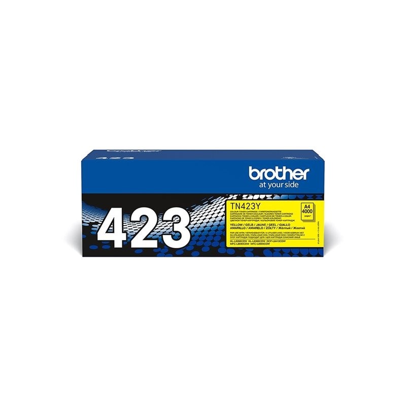 BROTHER TN423Y Toner Brother TN423 yellow 4000str HL-L8260CDW/HL-L8360CDW/DCP-L8410CDW