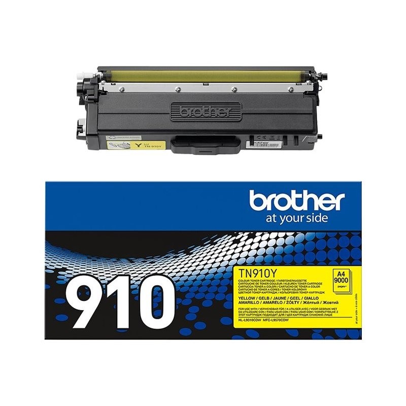 BROTHER TN910Y Toner Brother TN910 yellow 9000str HLL-9310CDW/MFC-L9570CDW