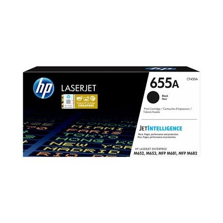HP 655A Original LaserJet Toner Cartridge Black