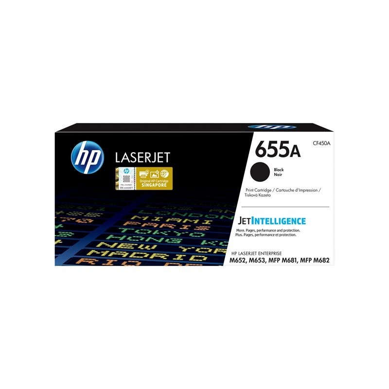 HP 655A Original LaserJet Toner Cartridge Black