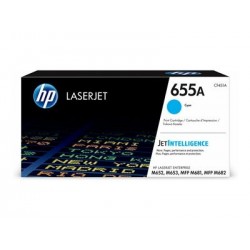 HP 655A Original LaserJet Toner Cartridge Cyan
