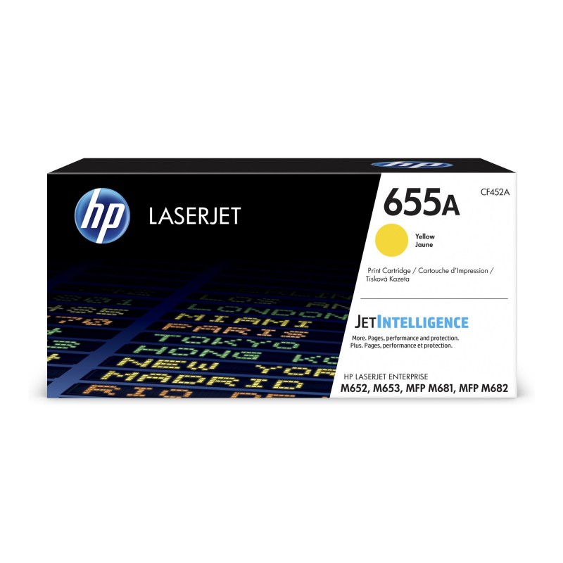 HP 655A Original LaserJet Toner Cartridge Yellow