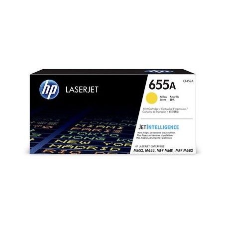 HP 655A Original LaserJet Toner Cartridge Yellow