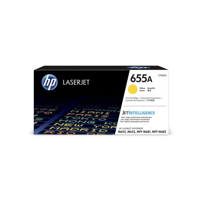 HP 655A Original LaserJet Toner Cartridge Yellow