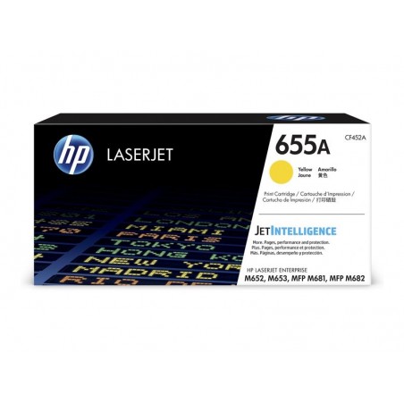 HP 655A Original LaserJet Toner Cartridge Yellow