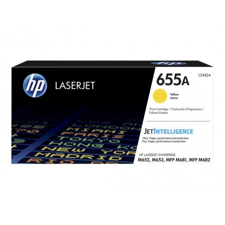 HP 655A Original LaserJet Toner Cartridge Yellow