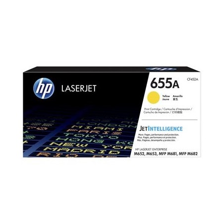 HP 655A Original LaserJet Toner Cartridge Yellow