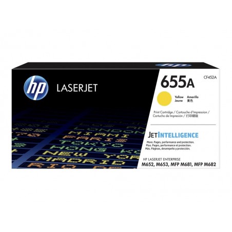 HP 655A Original LaserJet Toner Cartridge Yellow