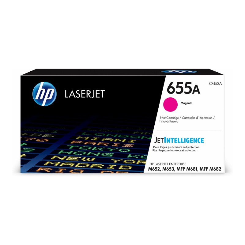 HP 655A Original LaserJet Toner Cartridge Magenta