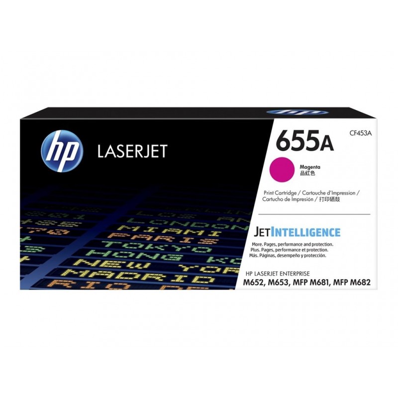 HP 655A Original LaserJet Toner Cartridge Magenta