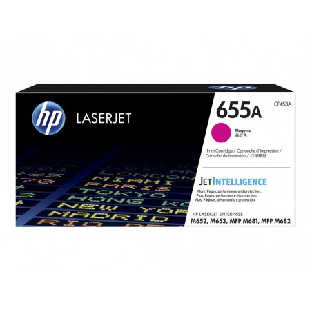 HP 655A Original LaserJet Toner Cartridge Magenta