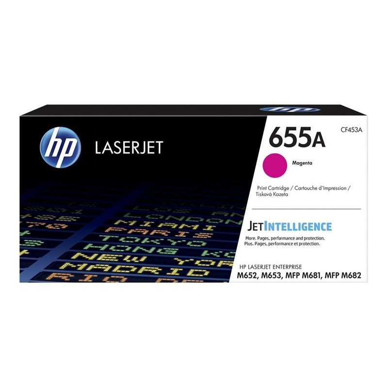 HP 655A Original LaserJet Toner Cartridge Magenta