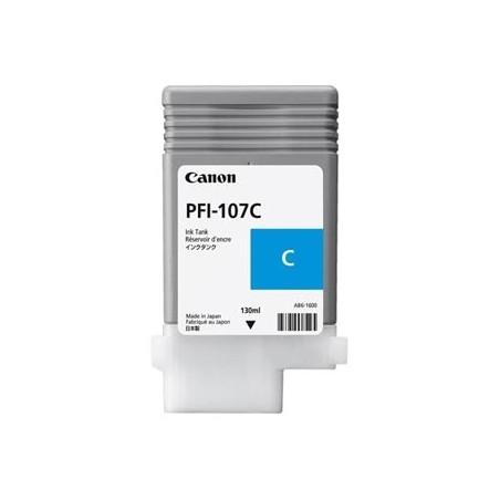 Canon oryginalny ink / tusz PFI-107 C, 6706B001, cyan, 130ml Canon oryginalny ink / tusz PFI-107 C, 6706B001, cyan, 130ml