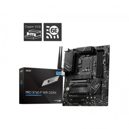 Płyta główna PRO B760-P WIFI DDR4 s1700 4DDR4 DP/HDMI ATX Płyta główna PRO B760-P WIFI DDR4 s1700 4DDR4 DP/HDMI ATX