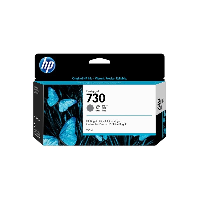 HP 730 130 ml Gray Ink Cartridge