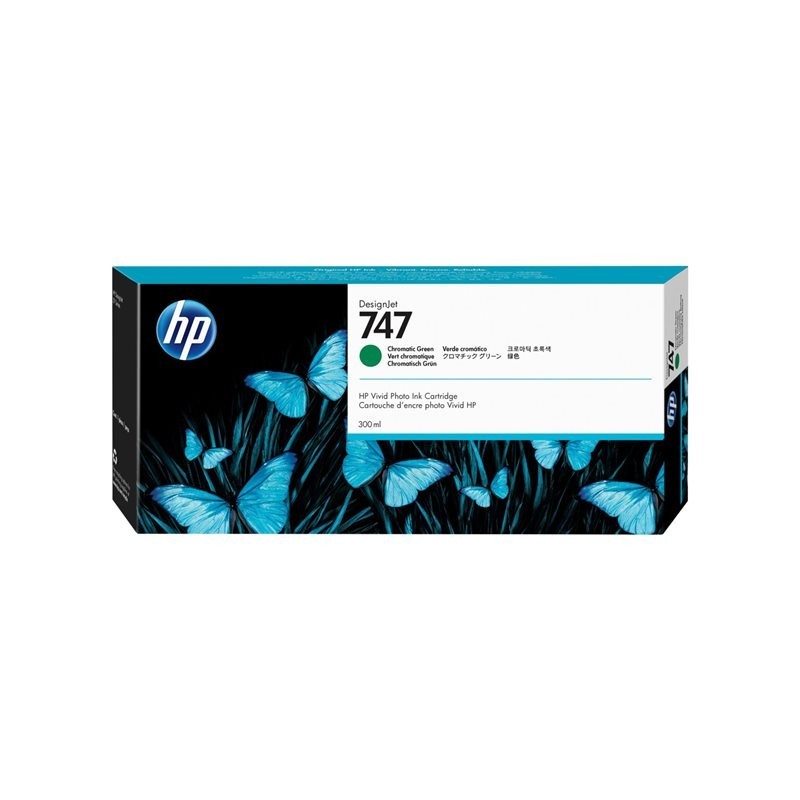 HP 747 300-ml Chromatic Green Ink Cartridge HP 747 300-ml Chromatic Green Ink Cartridge