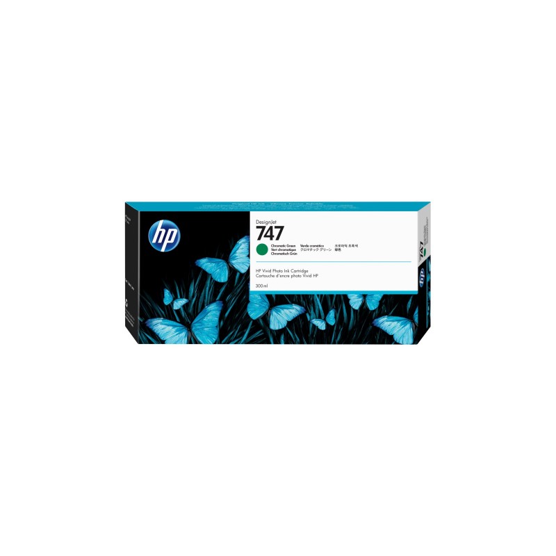 HP 747 300-ml Chromatic Green Ink Cartridge HP 747 300-ml Chromatic Green Ink Cartridge