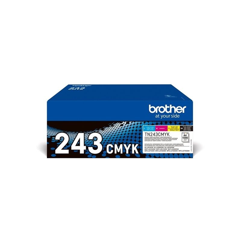 BROTHER TN243CMYK Toner Brother TN243CMYK 1000 str DCP-L3510CDW, DCP-L3550CDW,