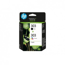 HP 303 2-pack Black/Tri-color Original Ink Cartridge