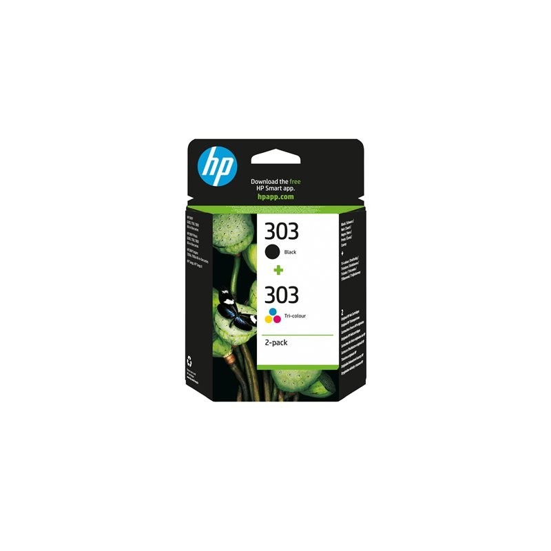 HP 303 2-pack Black/Tri-color Original Ink Cartridge