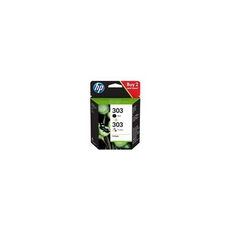 HP 303 2-pack Black/Tri-color Original Ink Cartridge