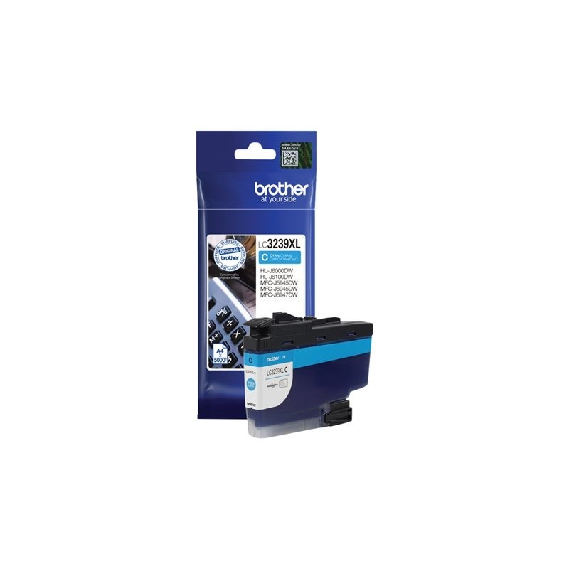 BROTHER LC3239XLC Tusz Brother LC3239XLC h-yield cyan 5000 str MFCJ6947DW