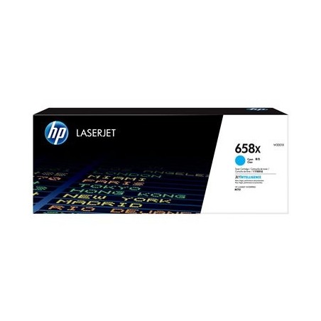 HP 658X Cyan LaserJet Toner Cartridge