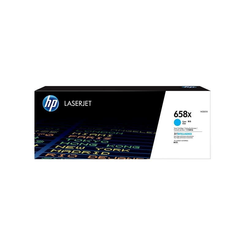 HP 658X Cyan LaserJet Toner Cartridge