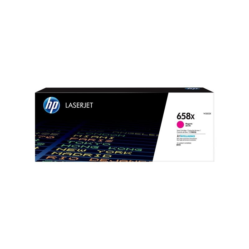 HP 658X Magenta LaserJet Toner Cartridge