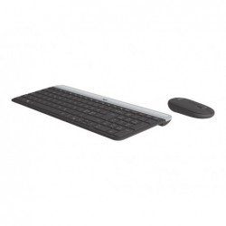 LOGITECH Slim Wireless Combo MK470 Keyboard and mouse set wireless 2.4 GHz Nordic graphite (PAN)