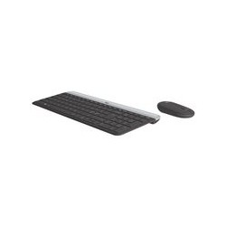 LOGITECH Slim Wireless Combo MK470 Keyboard and mouse set wireless 2.4 GHz Nordic graphite (PAN)