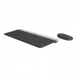 LOGITECH Slim Wireless Combo MK470 Keyboard and mouse set wireless 2.4 GHz Nordic graphite (PAN)