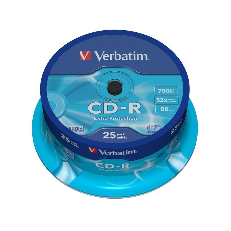 CD-R 52x 700MB 25P CB DL Ex Prot 43432