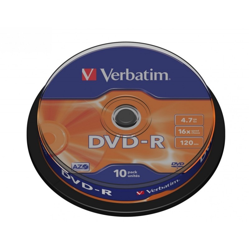 DVD-R 16x 4.7GB 10P CB           43523