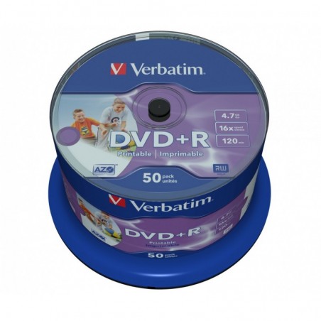 DVD+R 16x 4.7GB 50P CB Printable NO ID   43512