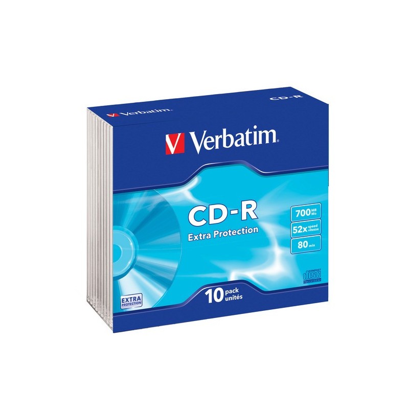 CD-R 52x 700MB 10P SL DLP             43415