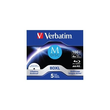 Płyty M-DISC BD-R 4x 100GB 5P JC Printable 43834