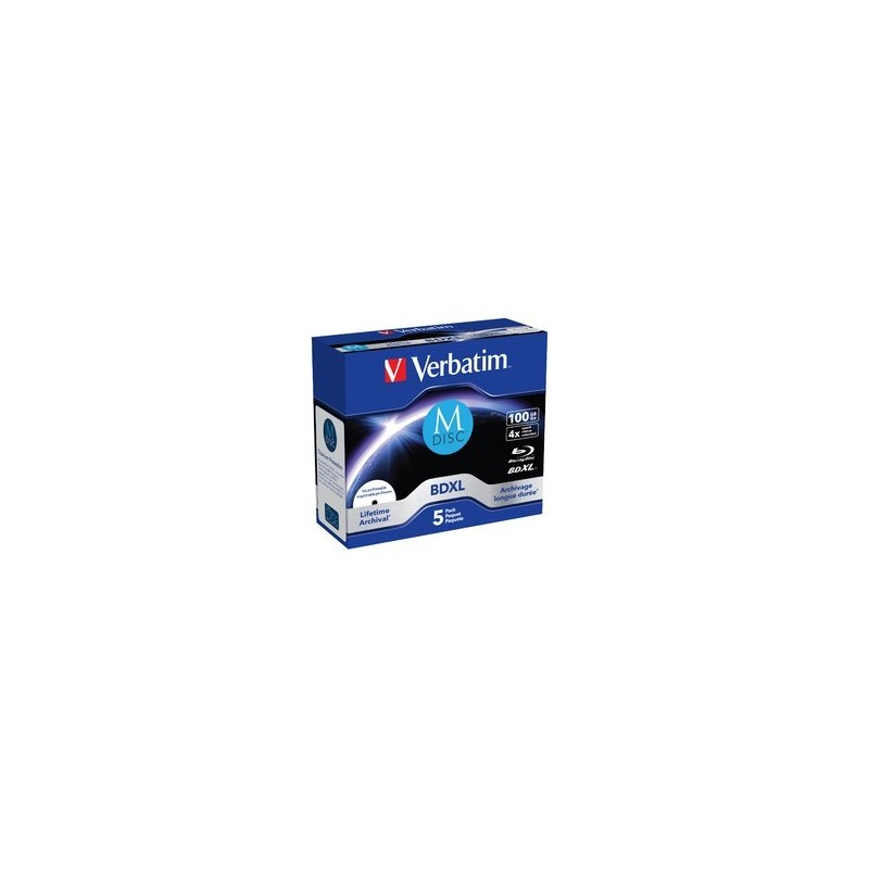 Płyty M-DISC BD-R 4x 100GB 5P JC Printable 43834