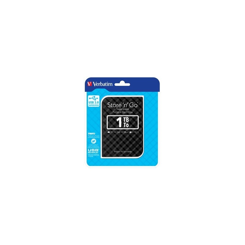Store'n'Go 1TB 2.5'' USB 3.0 Black  53194