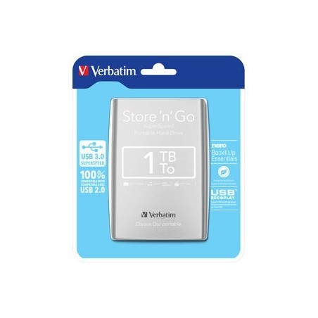 Store'n'Go 1TB 2.5'' USB 3.0 Srebrny 53071