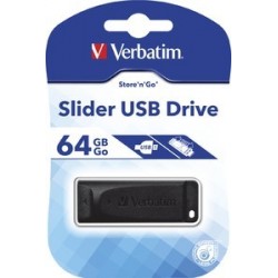 Pendrive Slider 64GB Black