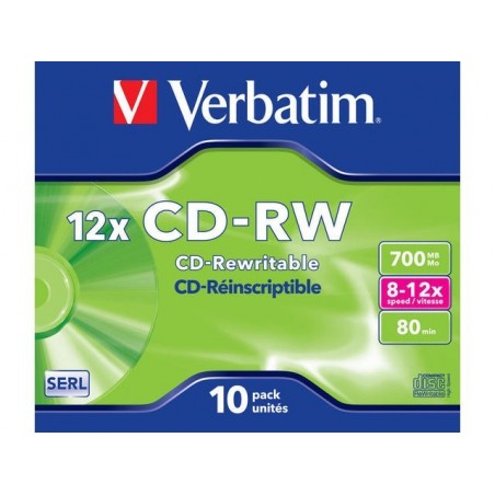 Płyty CD-RW 12x 700MB 10P JC 43148 Płyty CD-RW 12x 700MB 10P JC 43148