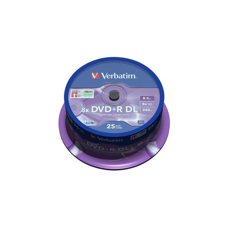 DVD+R 8x 8.5GB 25P CB Double Layer 43757 