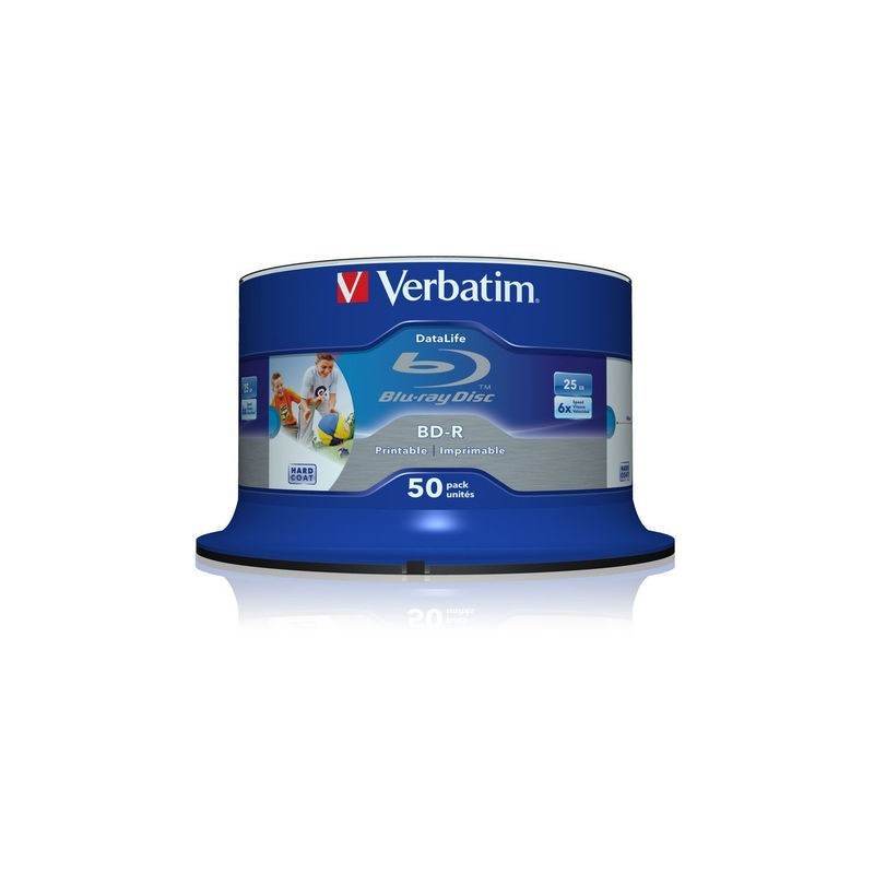 BD-R 6x 25GB 50P CB DataLife Printable 43812